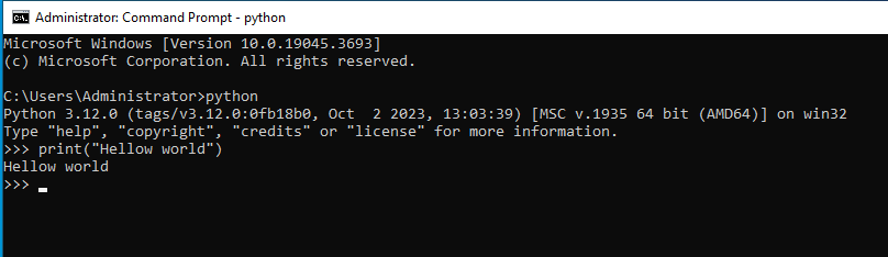 cmd python code